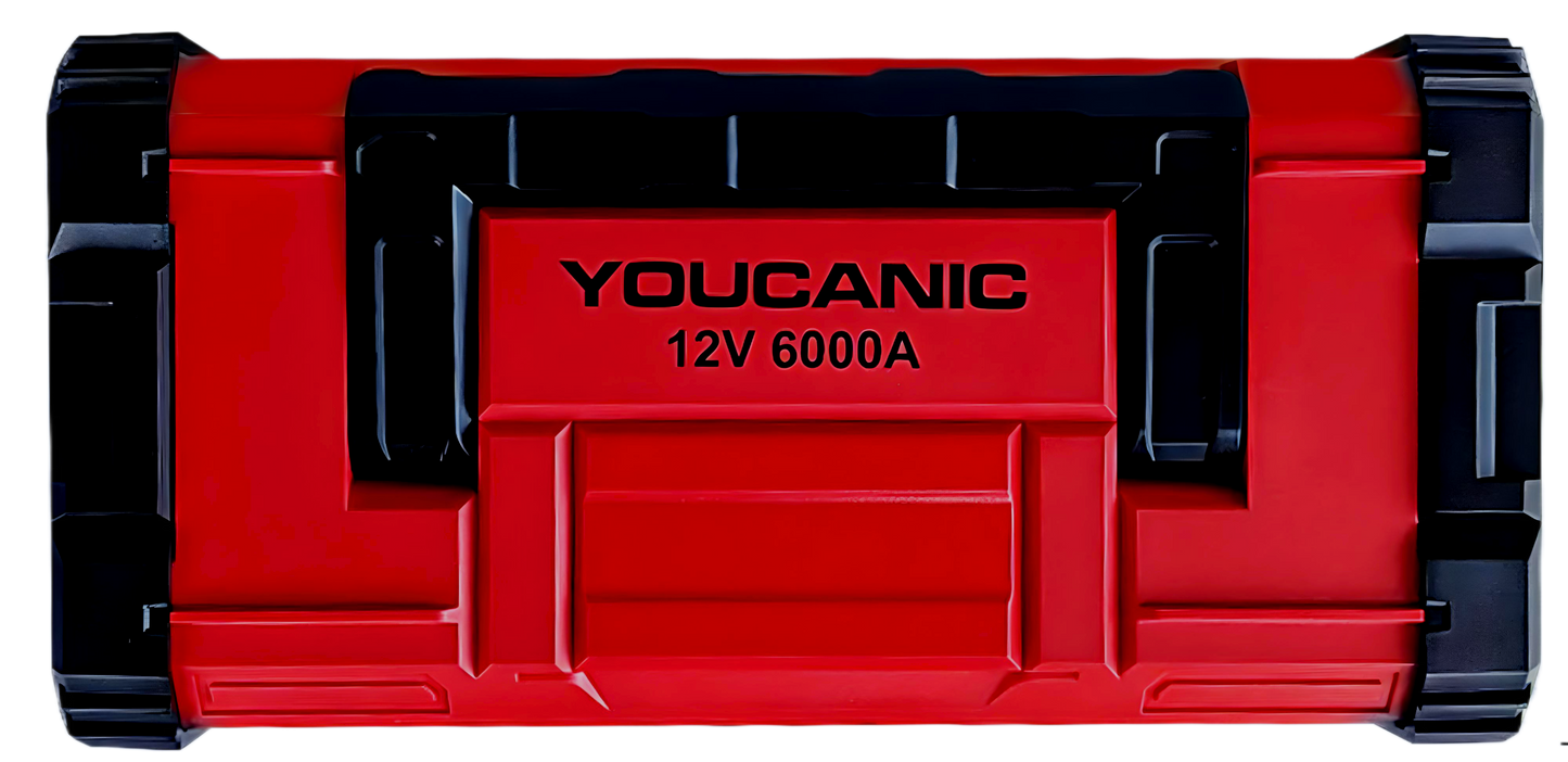 YOUCANIC Pro 6000A Jump Starter - Powerful Car Battery Booster, Power Bank, & Smart Safety Features
